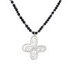 Hot TANYA MOSS Tanya Moss Collar Aurora Plata Con Agata Negra