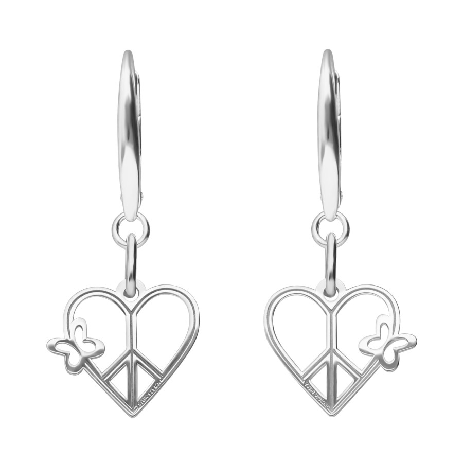 Clearance TANYA MOSS Aretes Mujer Plata 925 Carisma Amor / Paz