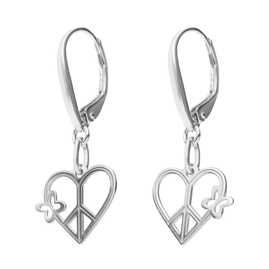 Clearance TANYA MOSS Aretes Mujer Plata 925 Carisma Amor / Paz