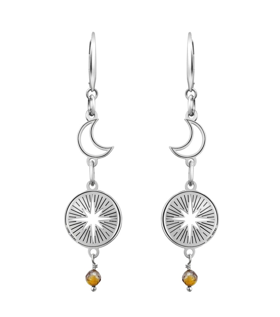 Clearance TANYA MOSS Aretes Mujer Plata 925 Astros Super Nova Luna Anamora Por Tanya Moss