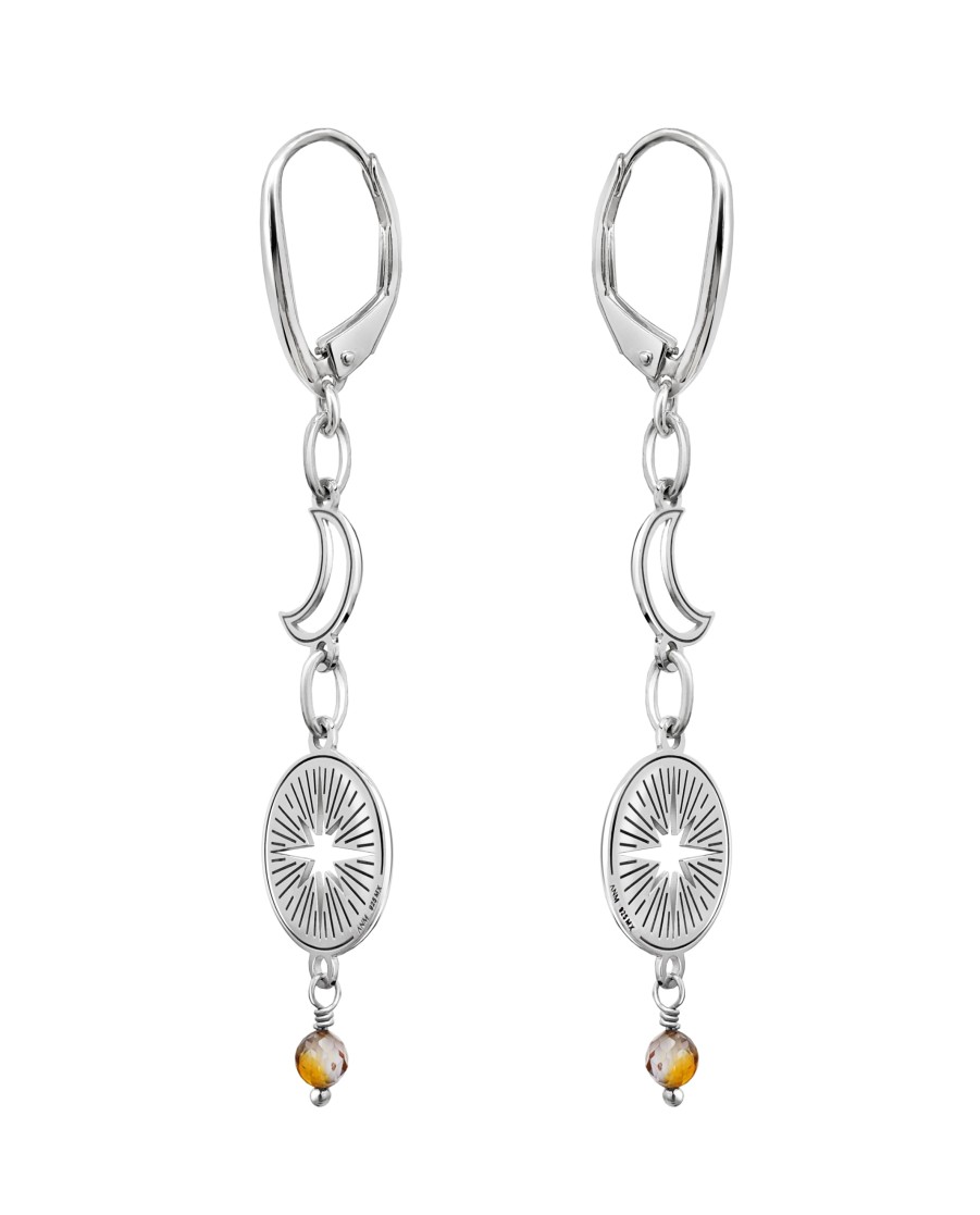 Clearance TANYA MOSS Aretes Mujer Plata 925 Astros Super Nova Luna Anamora Por Tanya Moss