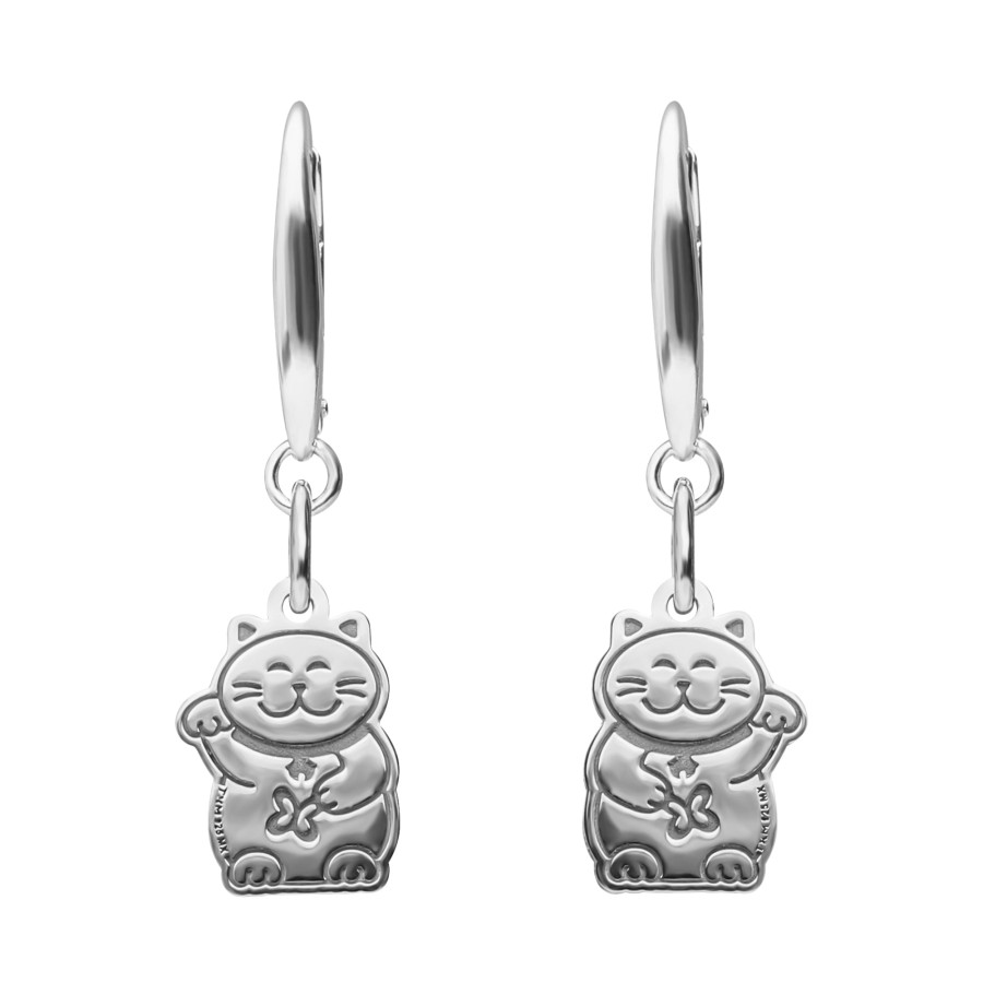 Clearance TANYA MOSS Aretes Mujer Plata 925 Carisma Gato