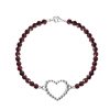 Best TANYA MOSS Pulsera Mujer Plata 925 Burbujas Corazon Granate Anamora Por Tanya Mos