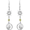 New TANYA MOSS Aretes Mujer Plata 925 Astros Sol Luna C'Rculo Anamora Por Tanya Moss