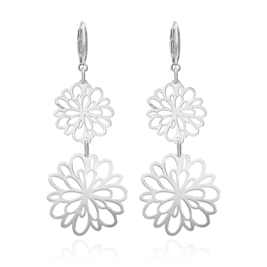 Best TANYA MOSS Aretes Mujer Plata 925 Cempasuchil Dobles Anamora Por Tanya Moss