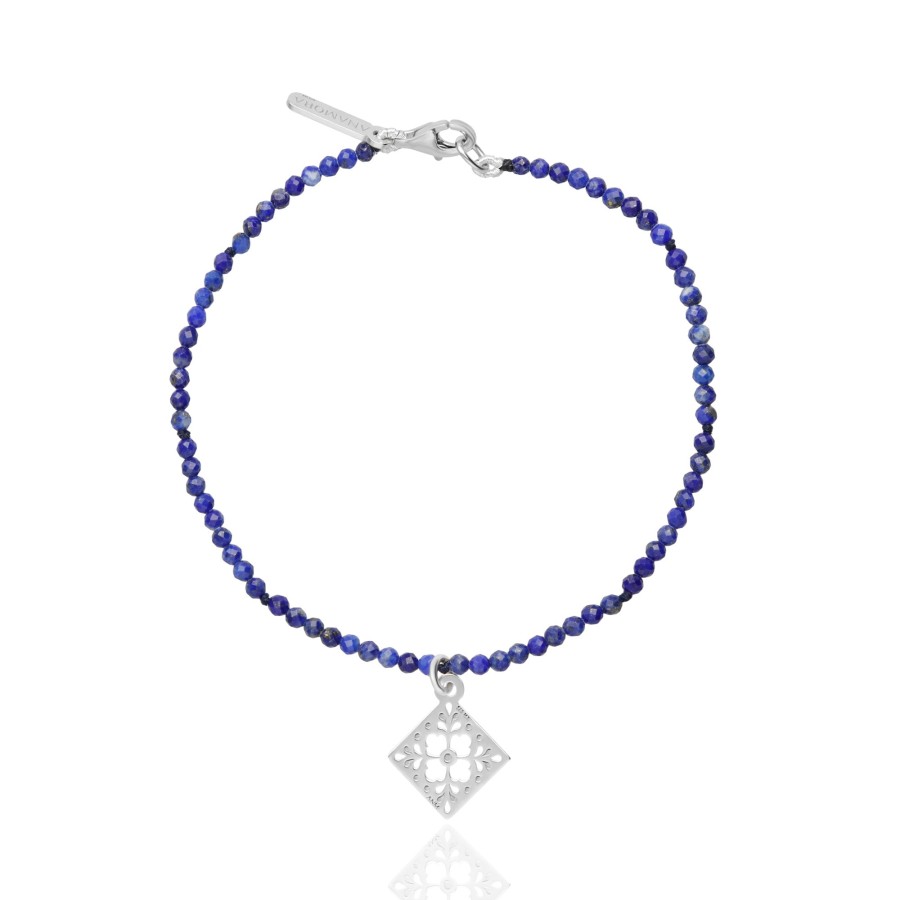 Clearance TANYA MOSS Pulsera Mujer Plata 925 Azulejos Lapisl Zuli Anamora Por Tanya Moss