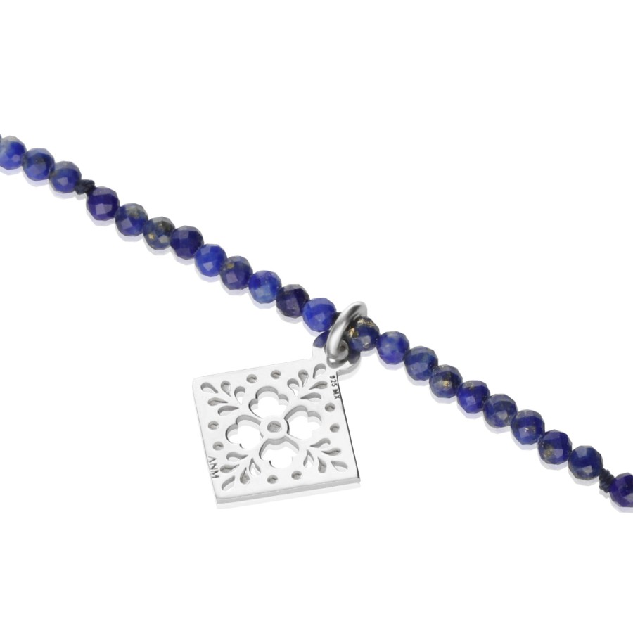 Clearance TANYA MOSS Pulsera Mujer Plata 925 Azulejos Lapisl Zuli Anamora Por Tanya Moss