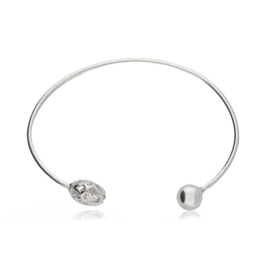 Online TANYA MOSS Brazalete Mujer Plata 925 Elia Esfera Abierto