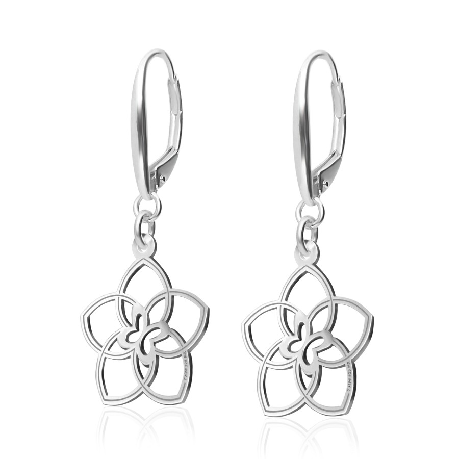 Clearance TANYA MOSS Aretes Mujer Plata 925 Joy 5 Petalos