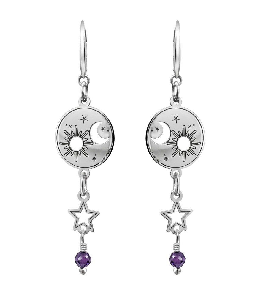 Clearance TANYA MOSS Aretes Mujer Plata 925 Astros Sol Luna Estrella Anamora Por Tanya Moss