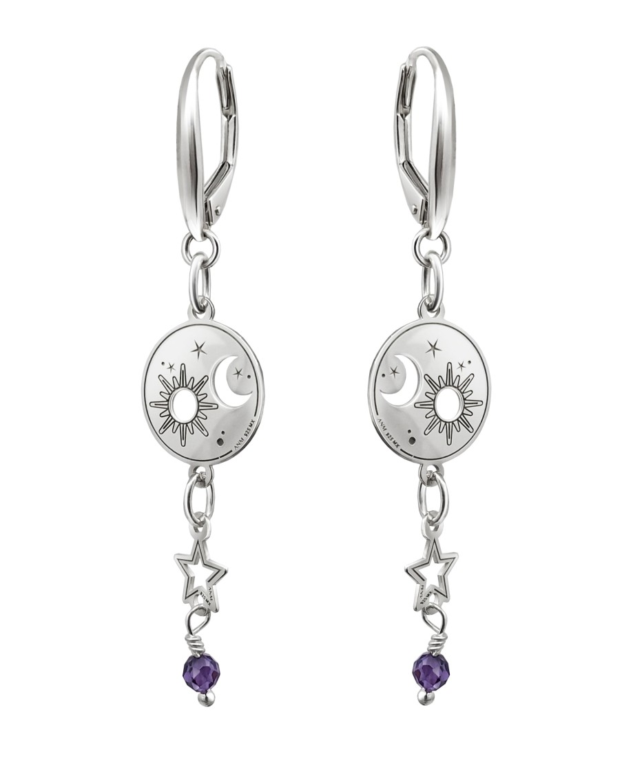 Clearance TANYA MOSS Aretes Mujer Plata 925 Astros Sol Luna Estrella Anamora Por Tanya Moss