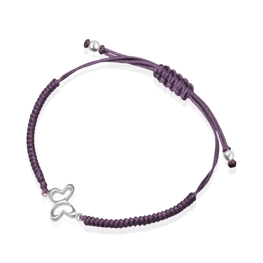 Wholesale TANYA MOSS Pulsera Mujer Plata 925 Alegria Mariposa Tejida Uva