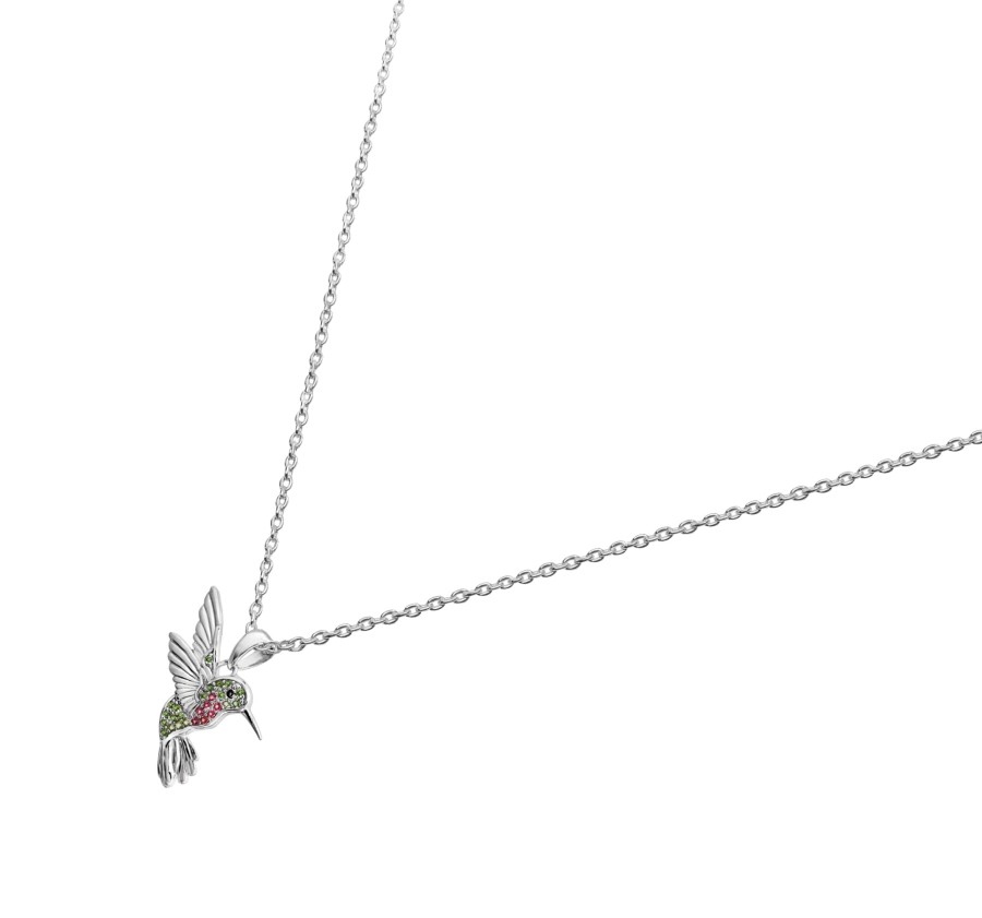 Clearance TANYA MOSS Dije Mujer Plata 925 Florecer Colibri Cristales Anamora Por Tanya Moss