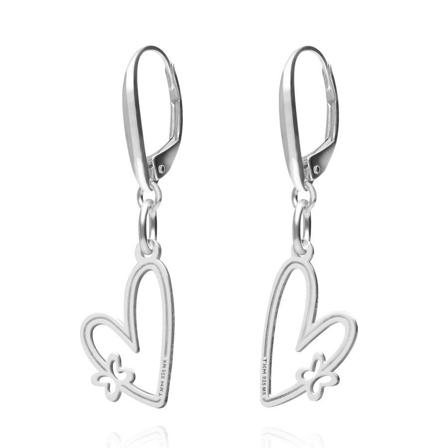 Wholesale TANYA MOSS Aretes Mujer Plata 925 Carisma Corazon