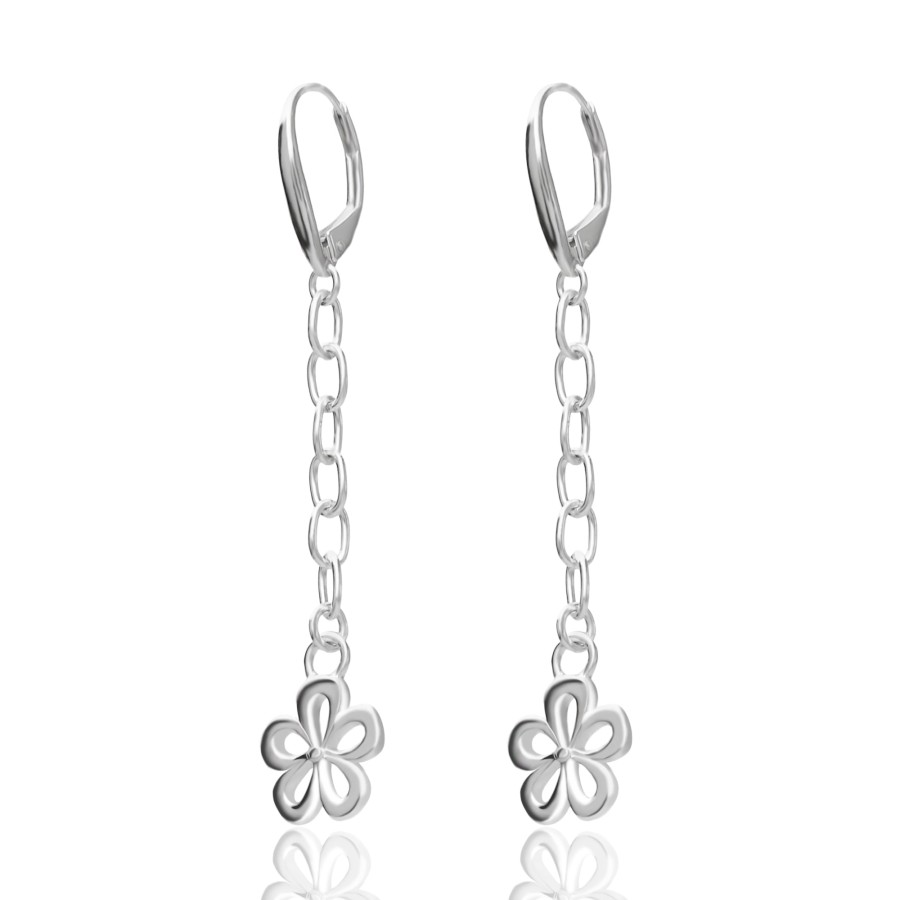 Online TANYA MOSS Aretes Mujer Plata 925 Alegria Flor Colgantes