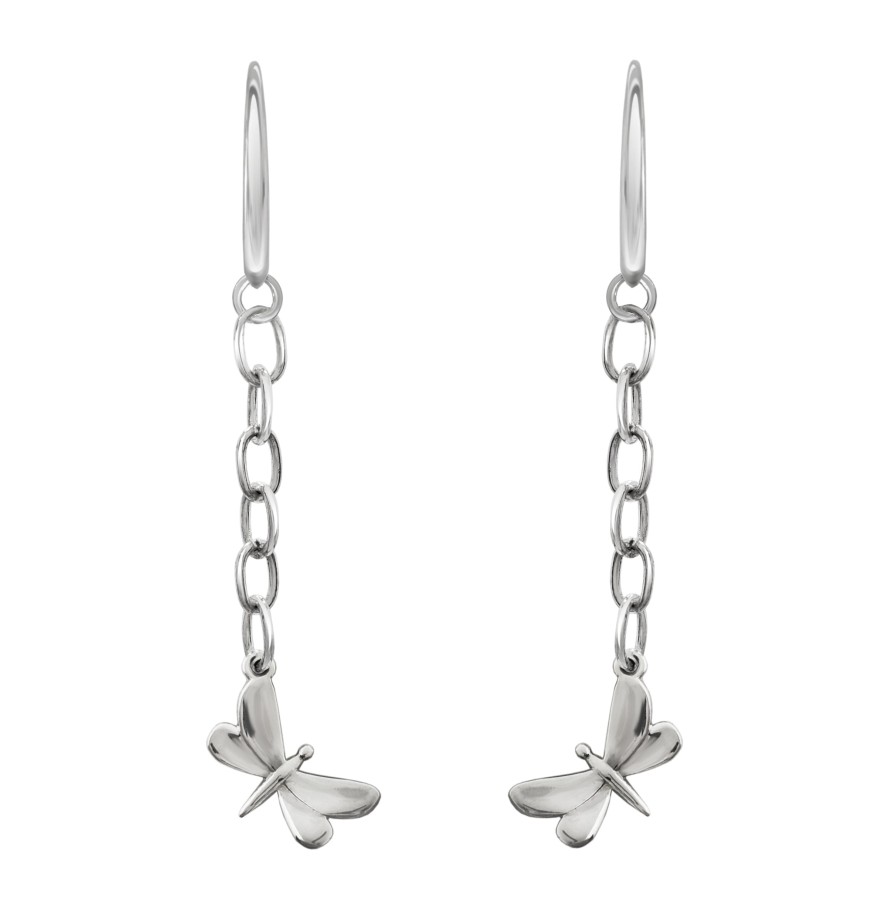 Hot TANYA MOSS Aretes Mujer Plata 925 Alegria Libelula Colgantes