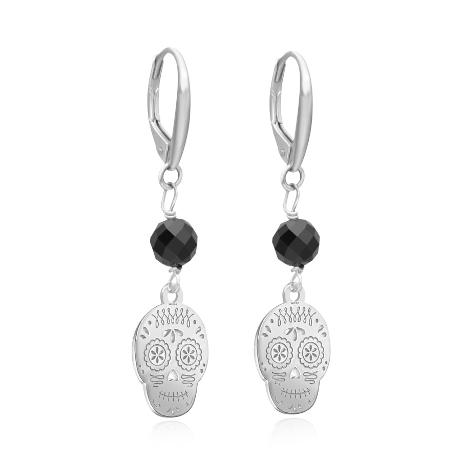 Online TANYA MOSS Aretes Mujer Plata 925 Calaverita Onix Anamora Por Tanya Moss