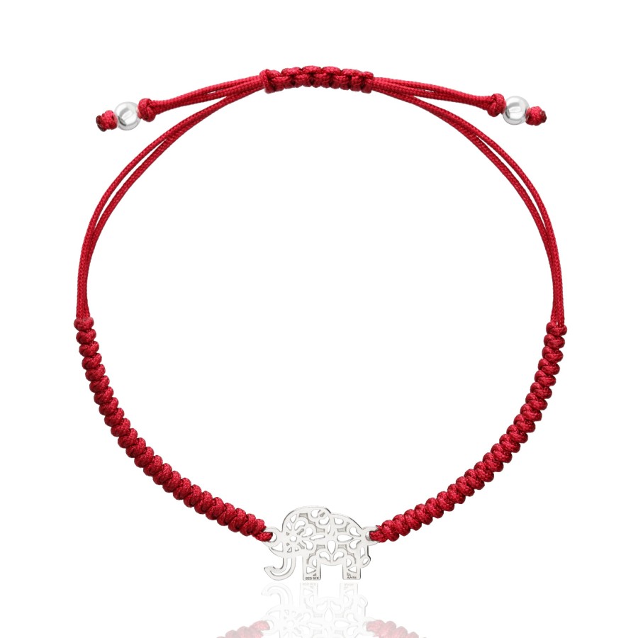 Hot TANYA MOSS Pulsera Mujer Plata 925 Amuletos Elefante Tejida Anamora Por Tanya Mos