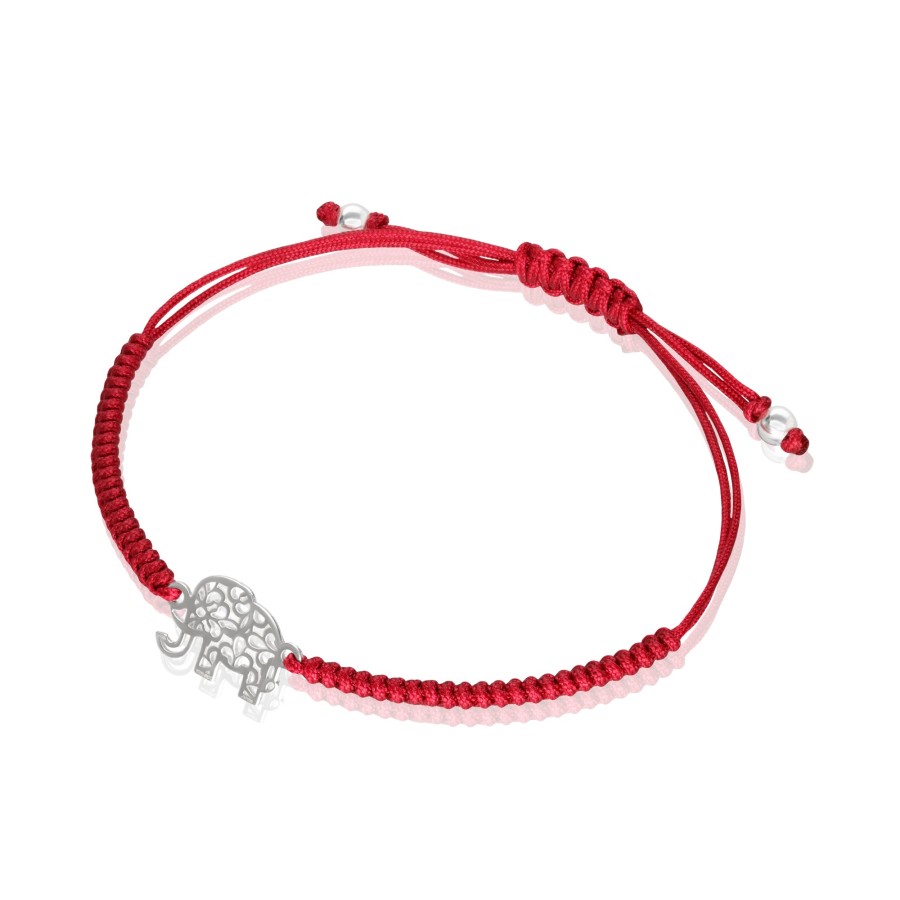 Hot TANYA MOSS Pulsera Mujer Plata 925 Amuletos Elefante Tejida Anamora Por Tanya Mos