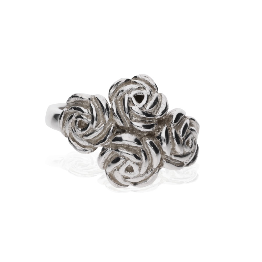 Online TANYA MOSS Anillo Multirosas Bouquet De Plata