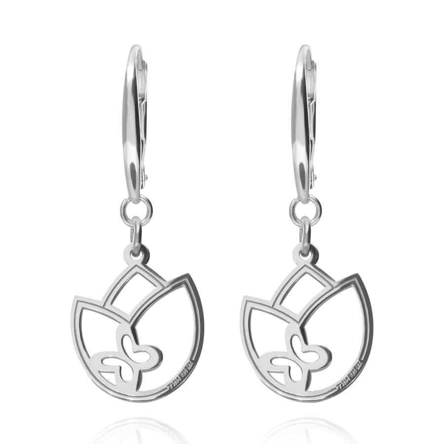 Clearance TANYA MOSS Aretes Mujer Plata 925 Joy Tulipan